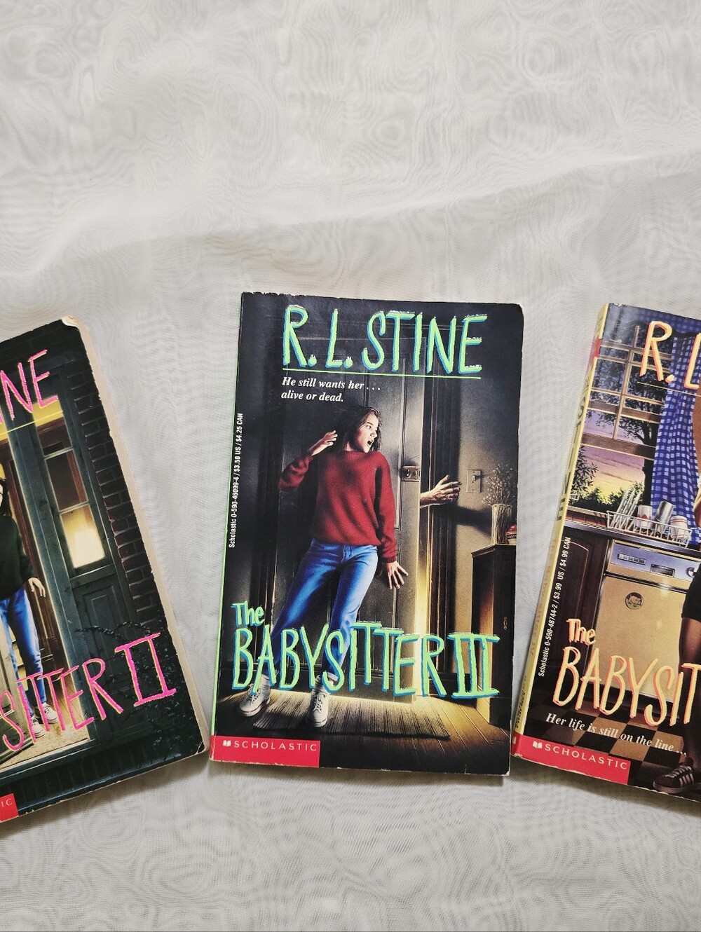 Vintage RL Stine The Babysitter Series Book Lot 1990s Y2K